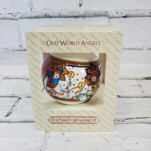 1980s  Old World Angels Collectors Hallmark Keepsake Ornament HM2